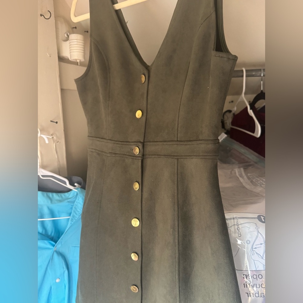 Army green, Button up, Charlotte Russe Dress